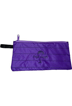 Etui/Kosmetikbeutel  11  gr. - violett - upcycling aus  Gleitschirm-Stoff