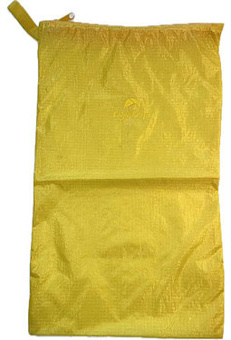 Travelbag - Packsack -  7 Liter nur 16 gr. - gelb - aus Gleitschirmstoff - upcycling