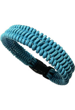 Armband aus Gleitschirmleinen - blau 1-Paracord- Survival-Armband