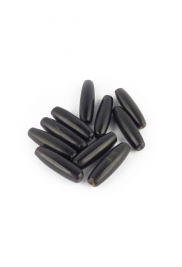 Hairpipes schwarz - 2.5 cm - 10 Stück